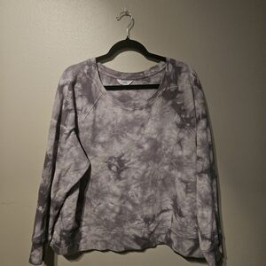 Time and Tru Purple Tie-Dye Sweatshirt